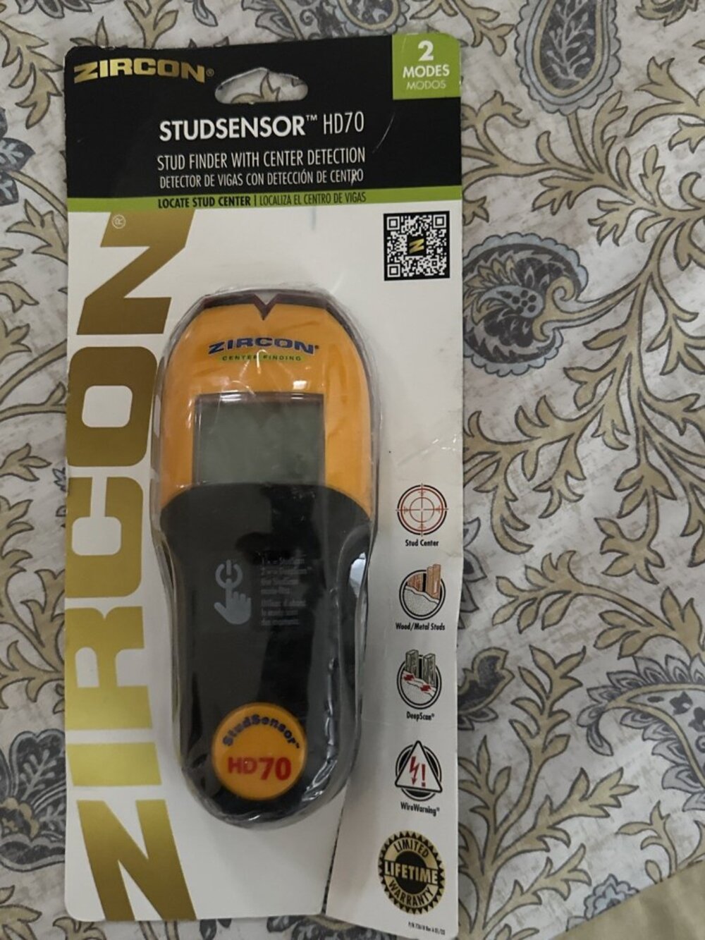 Zircon StudSensor HD70 Stud Finder 2 Modes